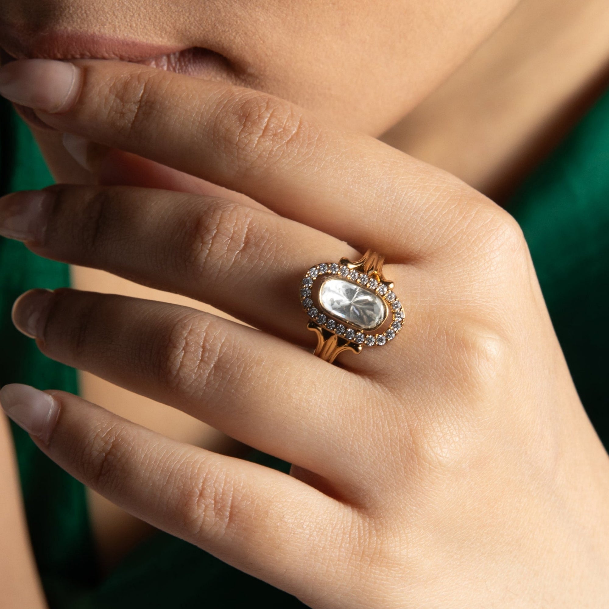 Elira Moissanite Silver Ring