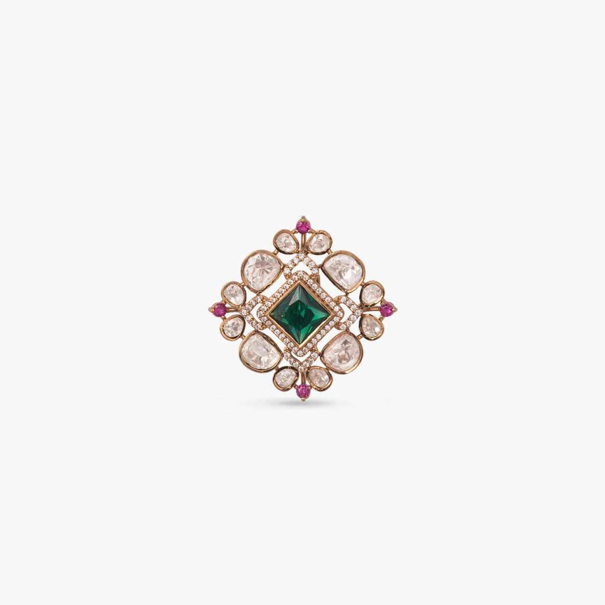 Nyra Moissanite Silver Ring 