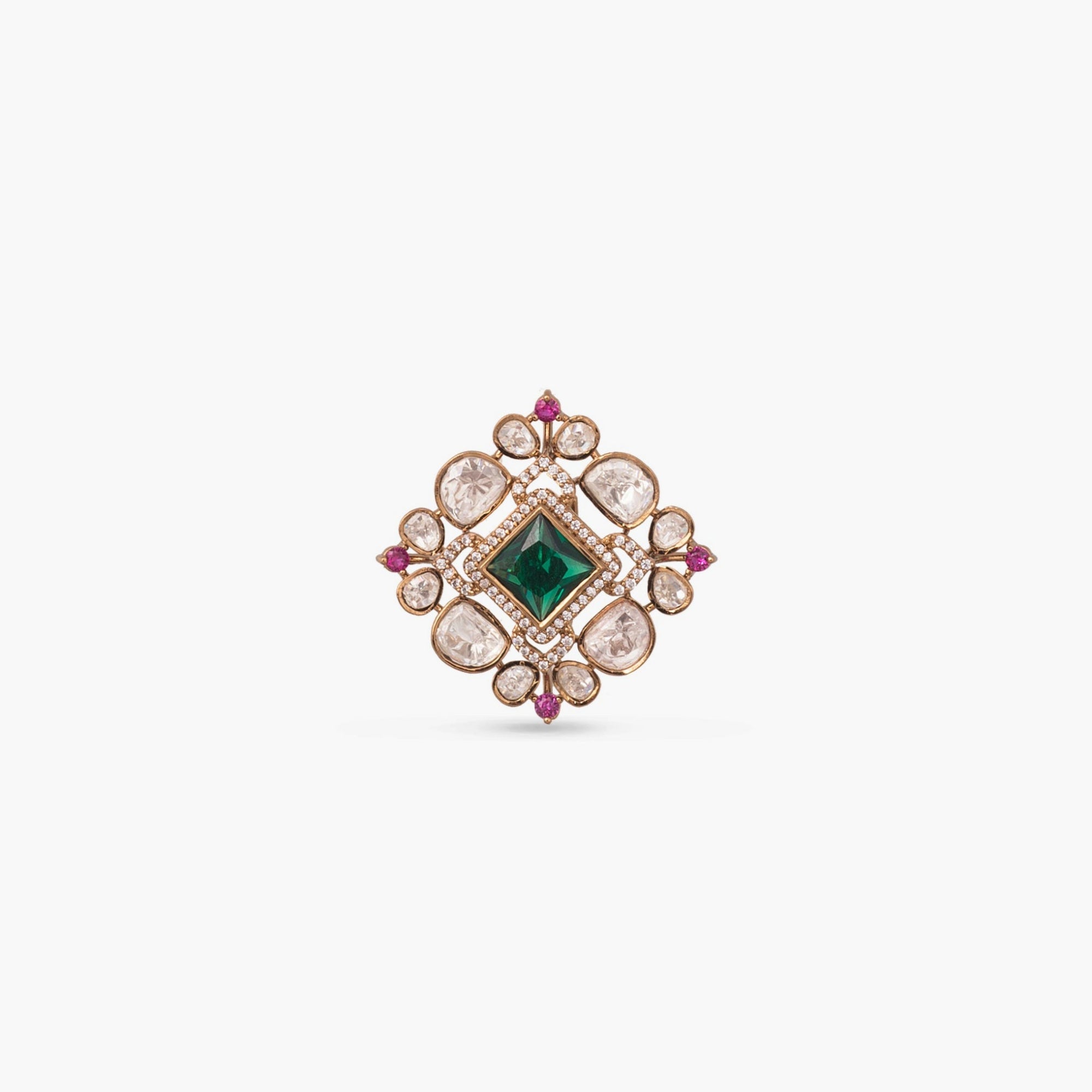Nyra Moissanite Silver Ring 