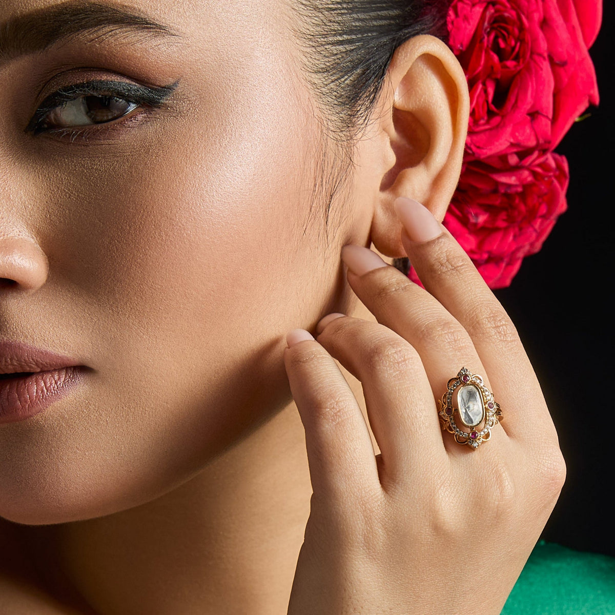  Ishya Moissanite Silver Ring