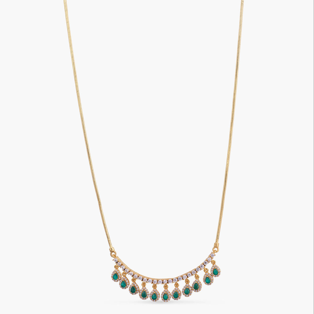 Noor CZ Silver Pendant Necklace