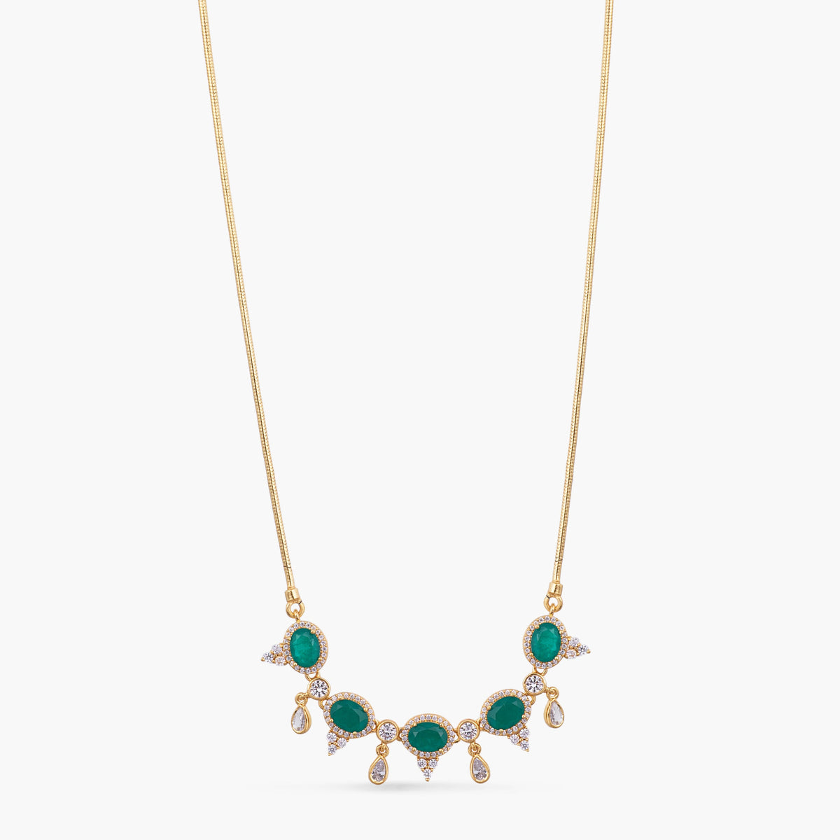 Zoya CZ Silver Pendant Necklace