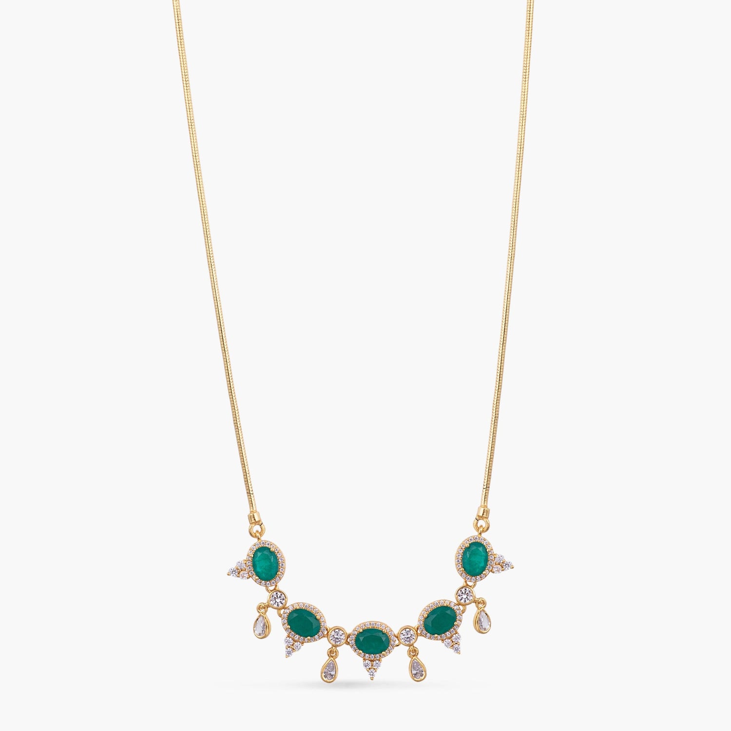 Zoya CZ Silver Pendant Necklace