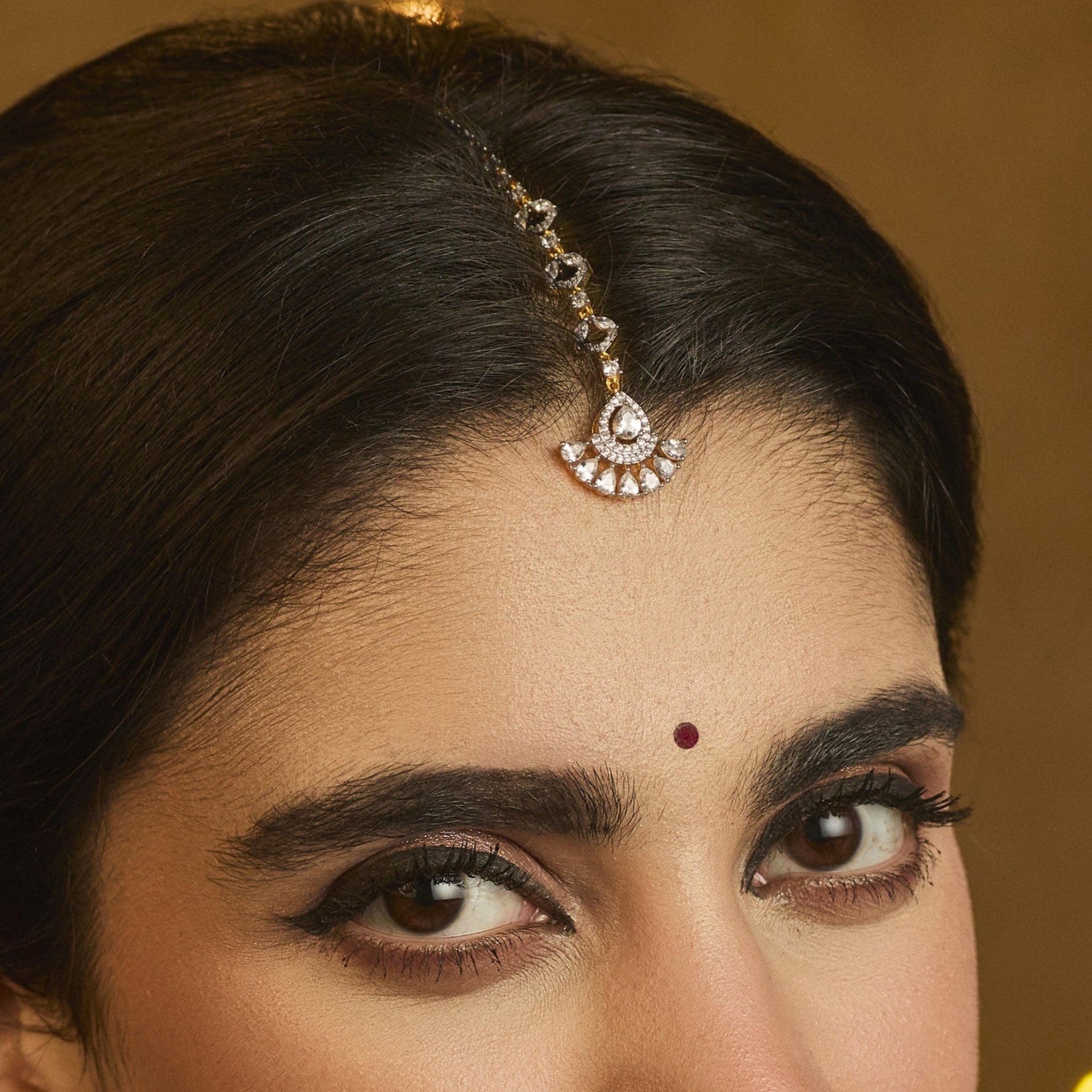 Hair Accessories Nysa CZ Silver Maang Tikka