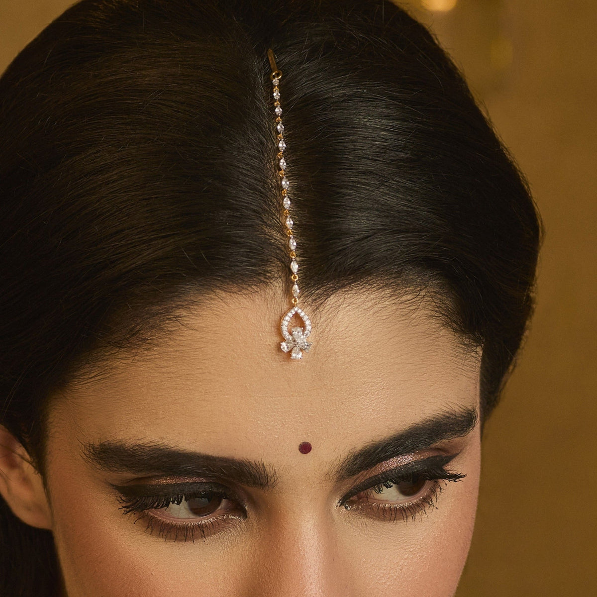 Hair Accessories Amira CZ Silver Maang Tikka