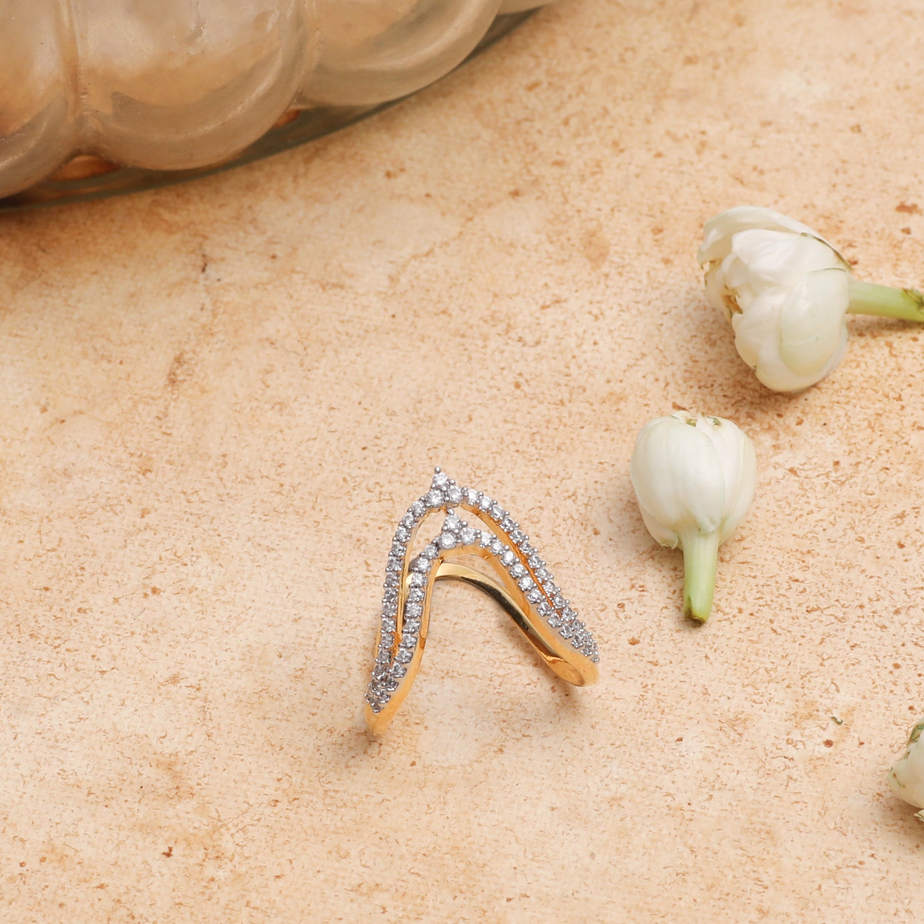 Diya CZ Vanki Silver Ring