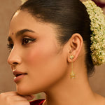 Earrings Ishira CZ Silver Jhumka Earrings