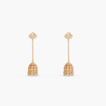 Earrings Ishira CZ Silver Jhumka Earrings