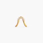 Esha CZ Silver Vanki Ring