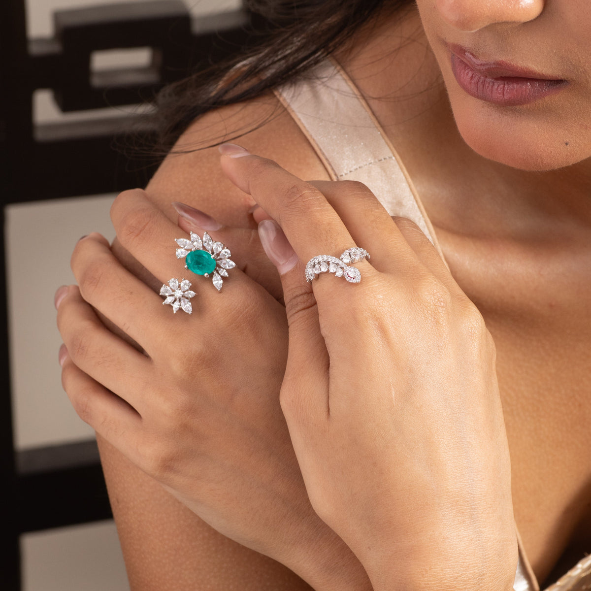 Zoya CZ Silver Ring