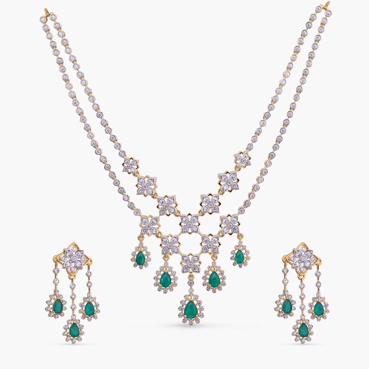 Necklace Tara CZ Silver Necklace Set