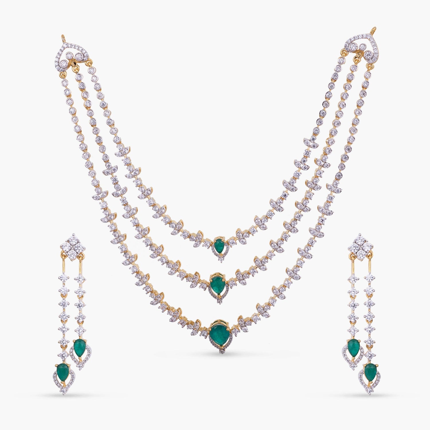 Necklace Ayla CZ Silver Necklace Set