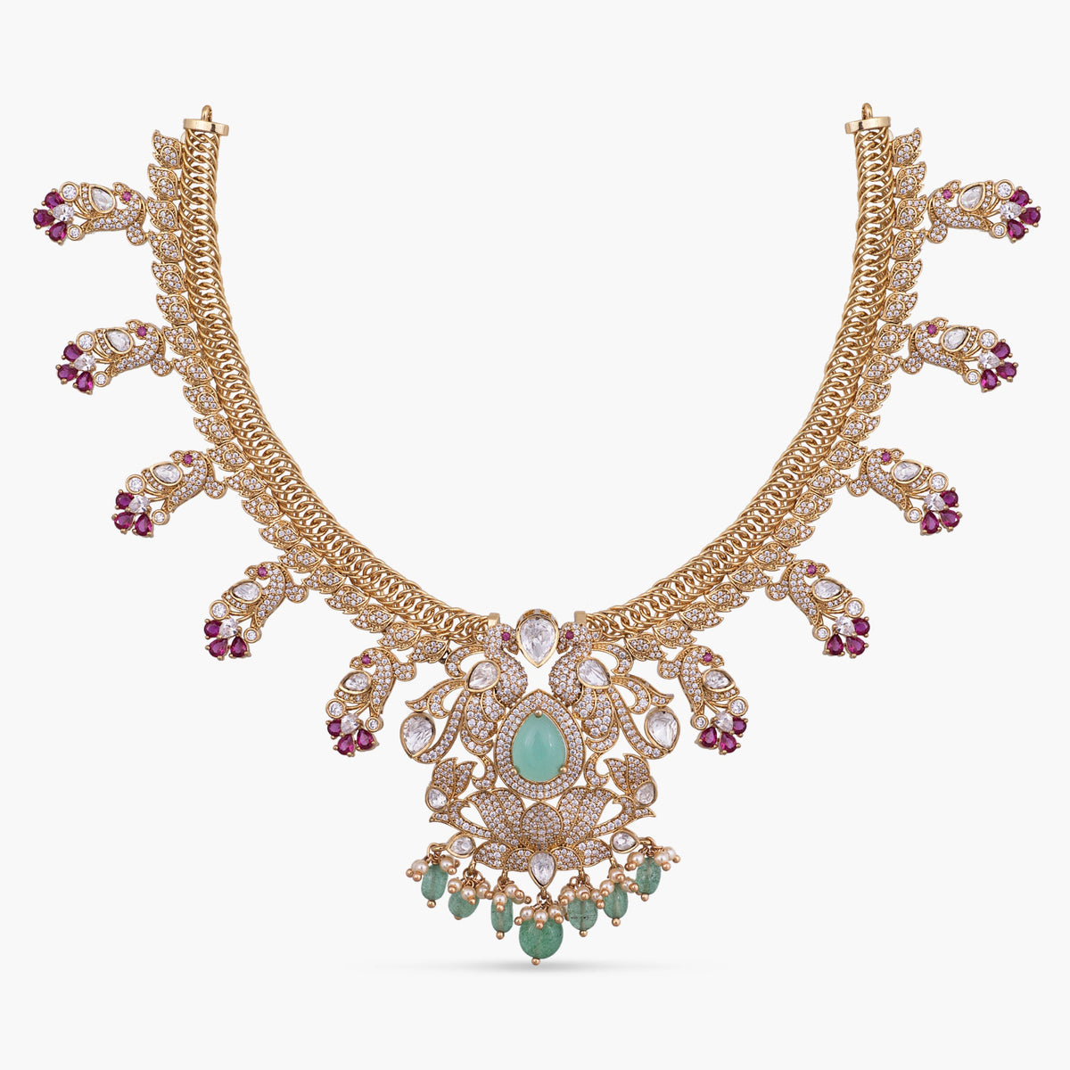 Siya Moissanite Silver Necklace
