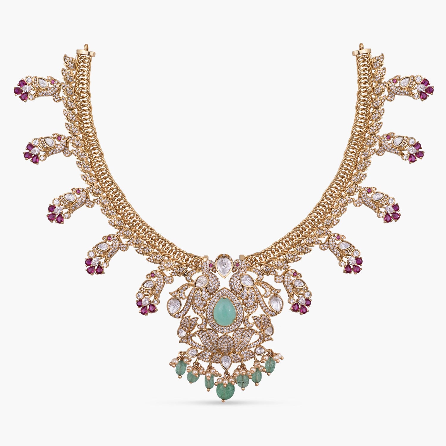 Necklaces Siya Moissanite Silver Necklace