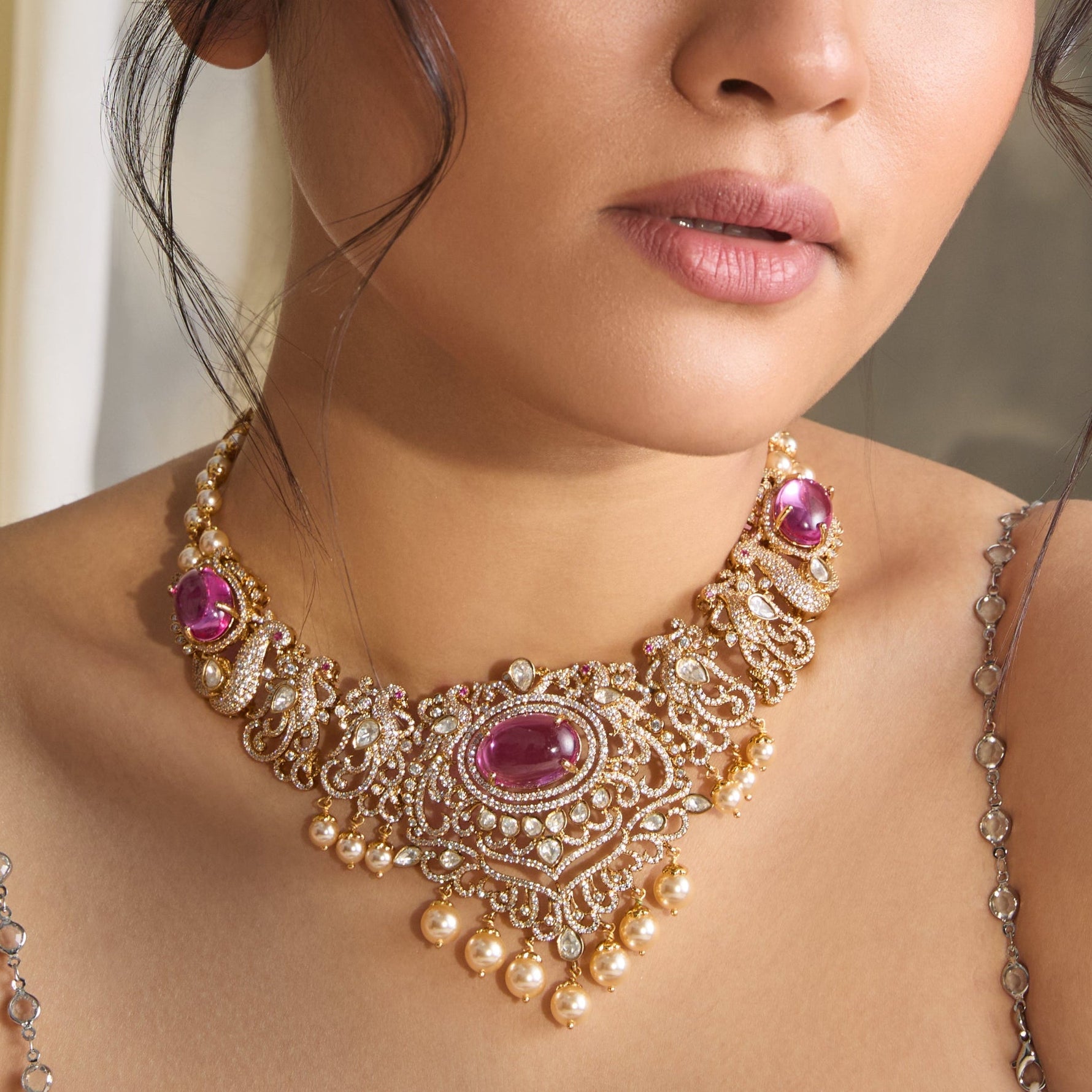 Necklace Nell Moissanite Silver Necklace