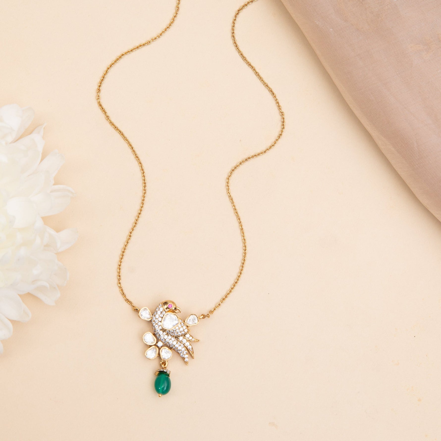 Pendant Rumi Moissanite Silver Pendant