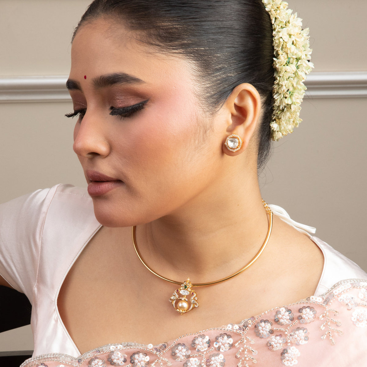 Amara Silver Hasli Necklace