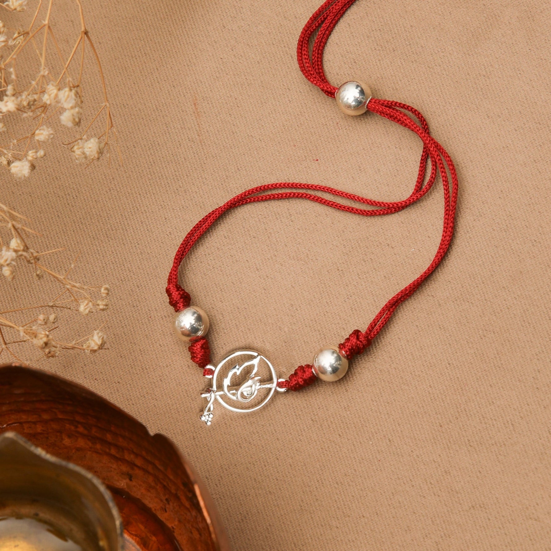 Murlidhar Silver Rakhi