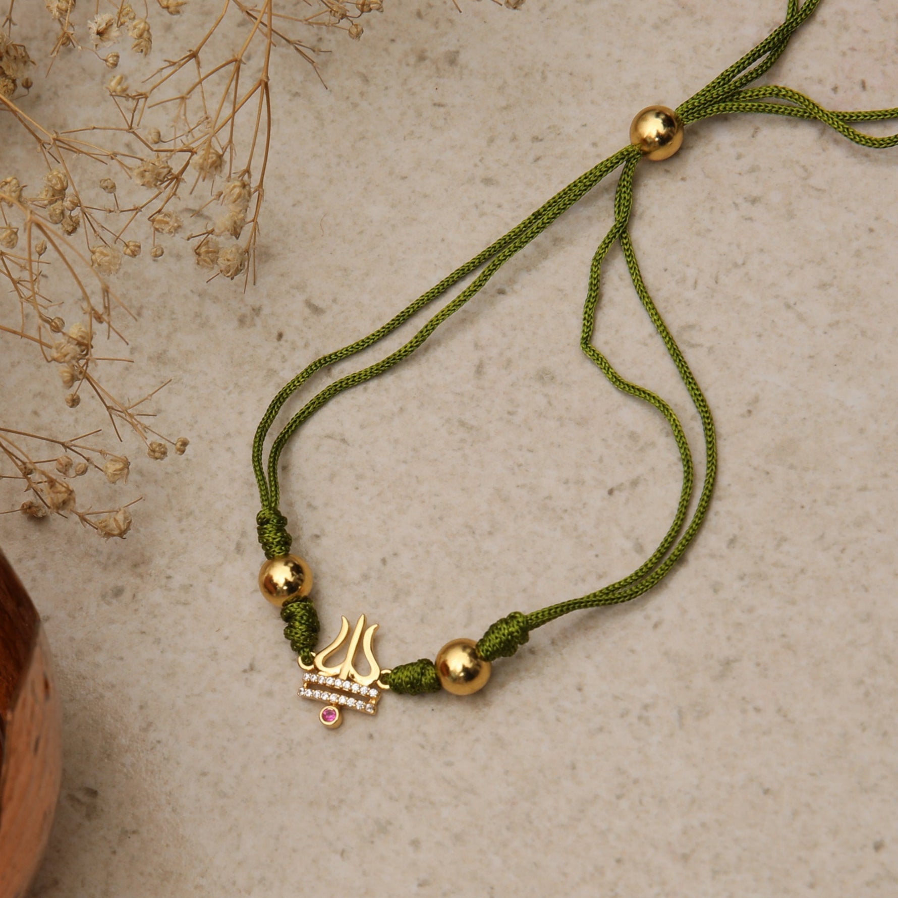 Bhairav Gold Plated Silver Rakhi