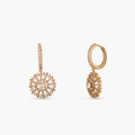 Sia Moissanite Silver Hoop Earrings