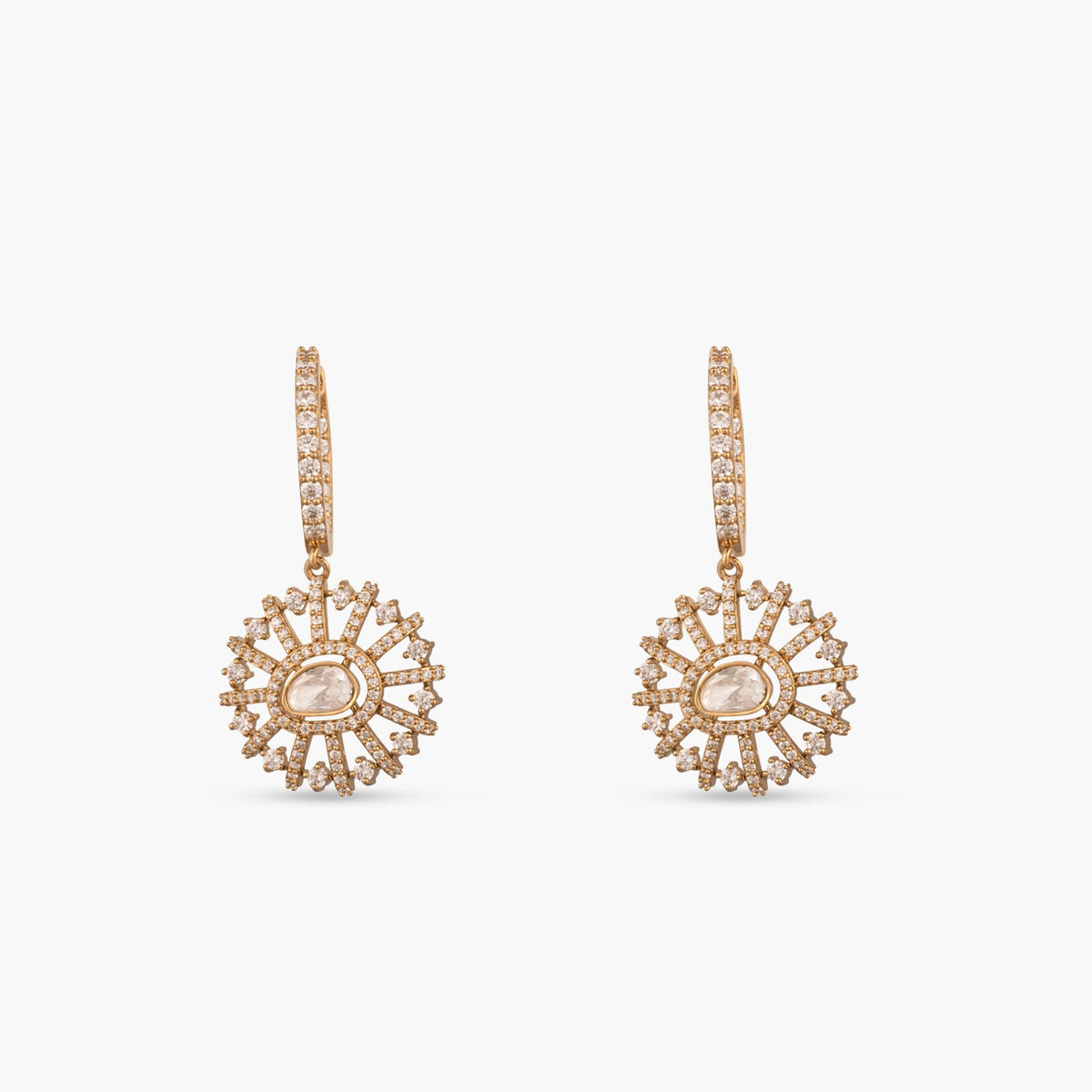 Sia Moissanite Silver Hoop Earrings