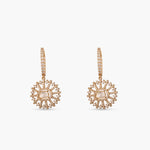 Sia Moissanite Silver Hoop Earrings