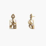 Earrings Whimsical Avian Moissanite Drops