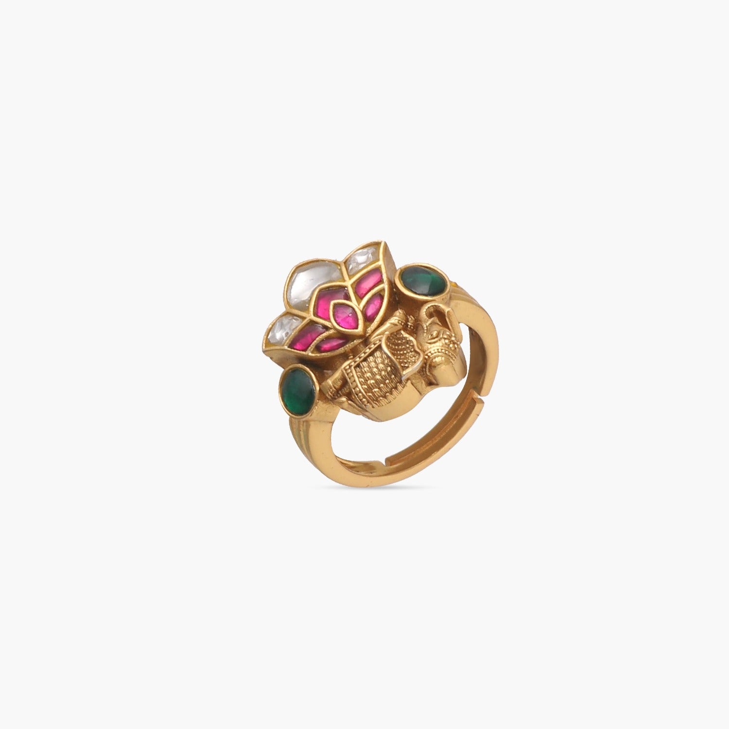 Gaja Kavya Jadau Finger ring