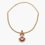 Necklace Parampara Kempu Jadau Silver Necklace