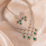 Necklace Tara CZ Silver Necklace Set