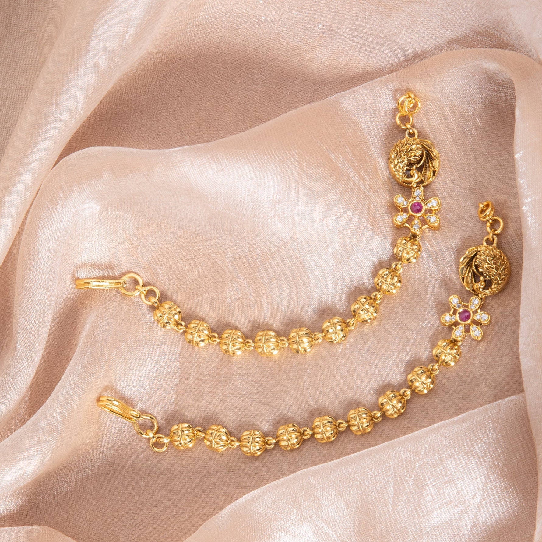 Earrings Mayuri Antique Silver Ear Chain