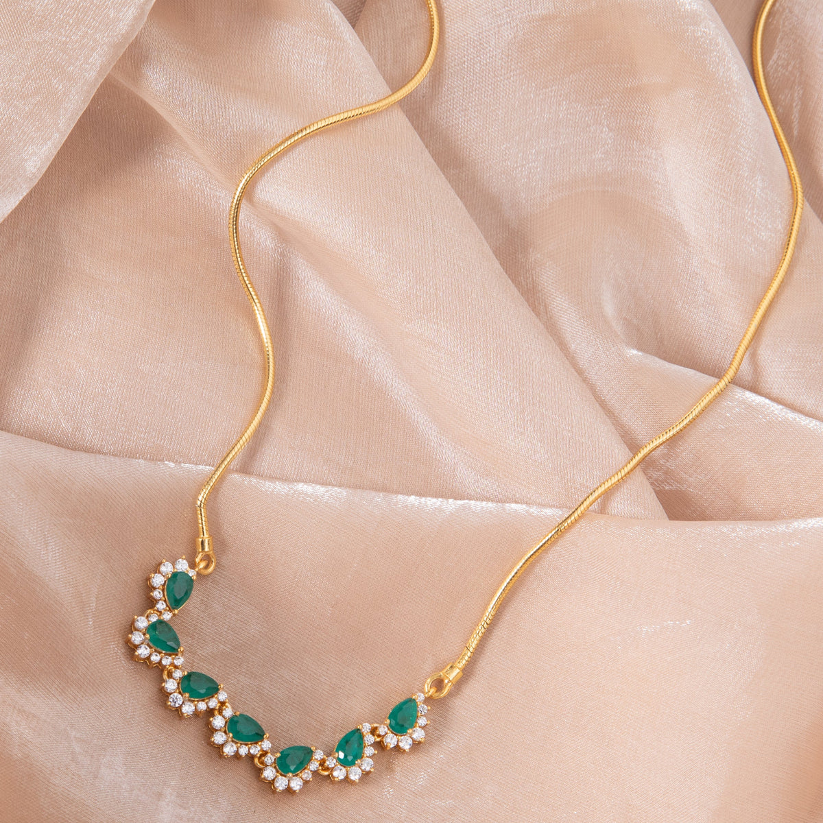 Kira CZ Silver Pendant Necklace