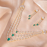 Necklace Ayla CZ Silver Necklace Set