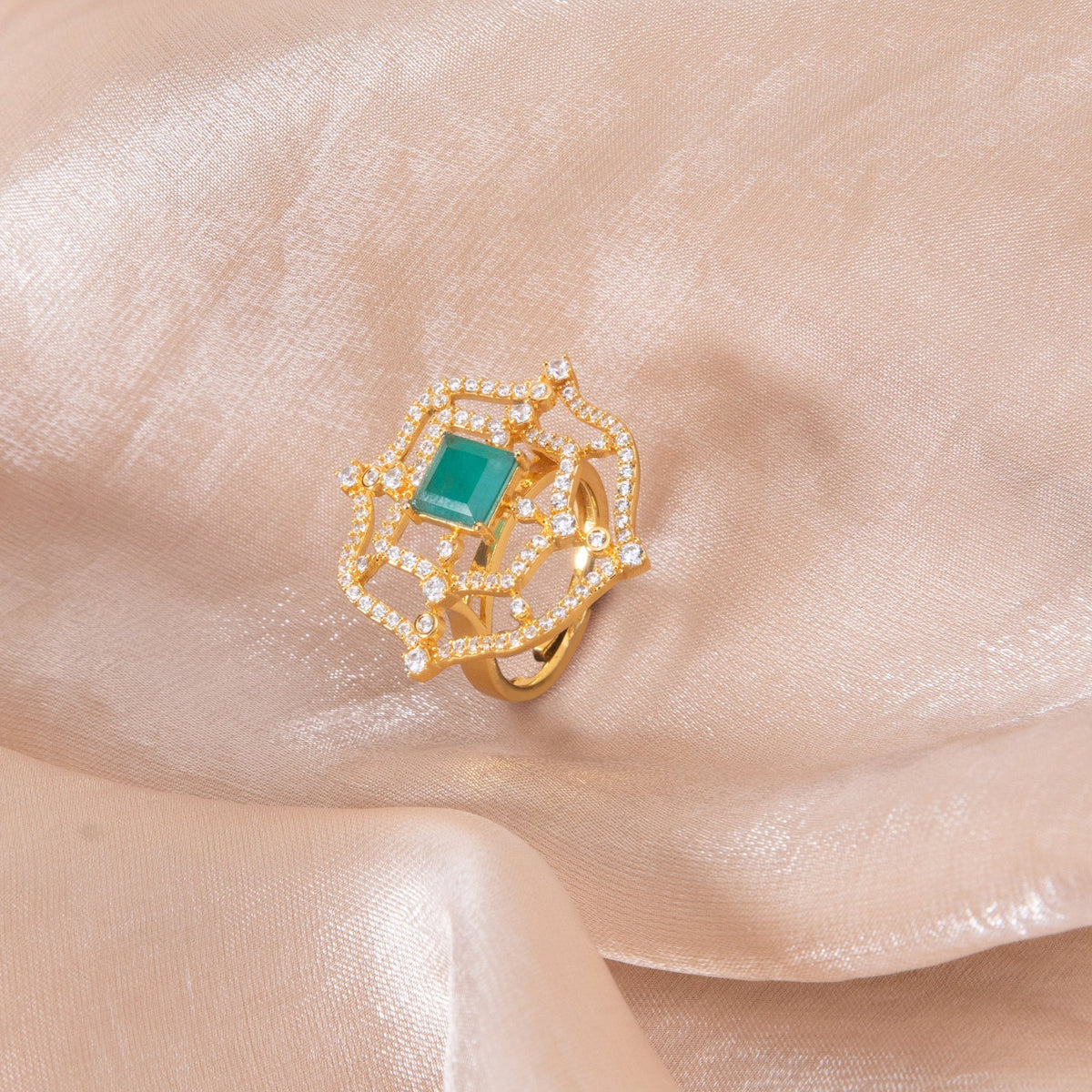 Eileen CZ Silver Ring