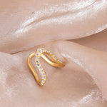 Ria CZ Silver Vanki Ring