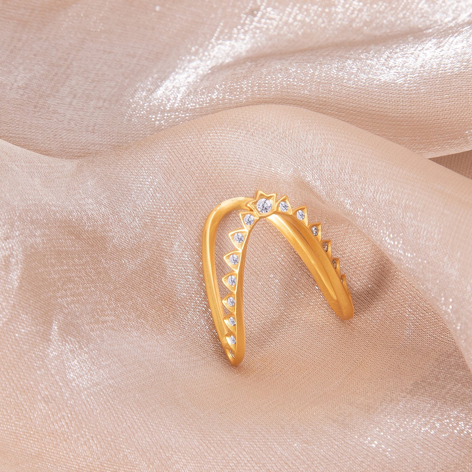 Finger Ring Mila CZ Silver Vanki Ring