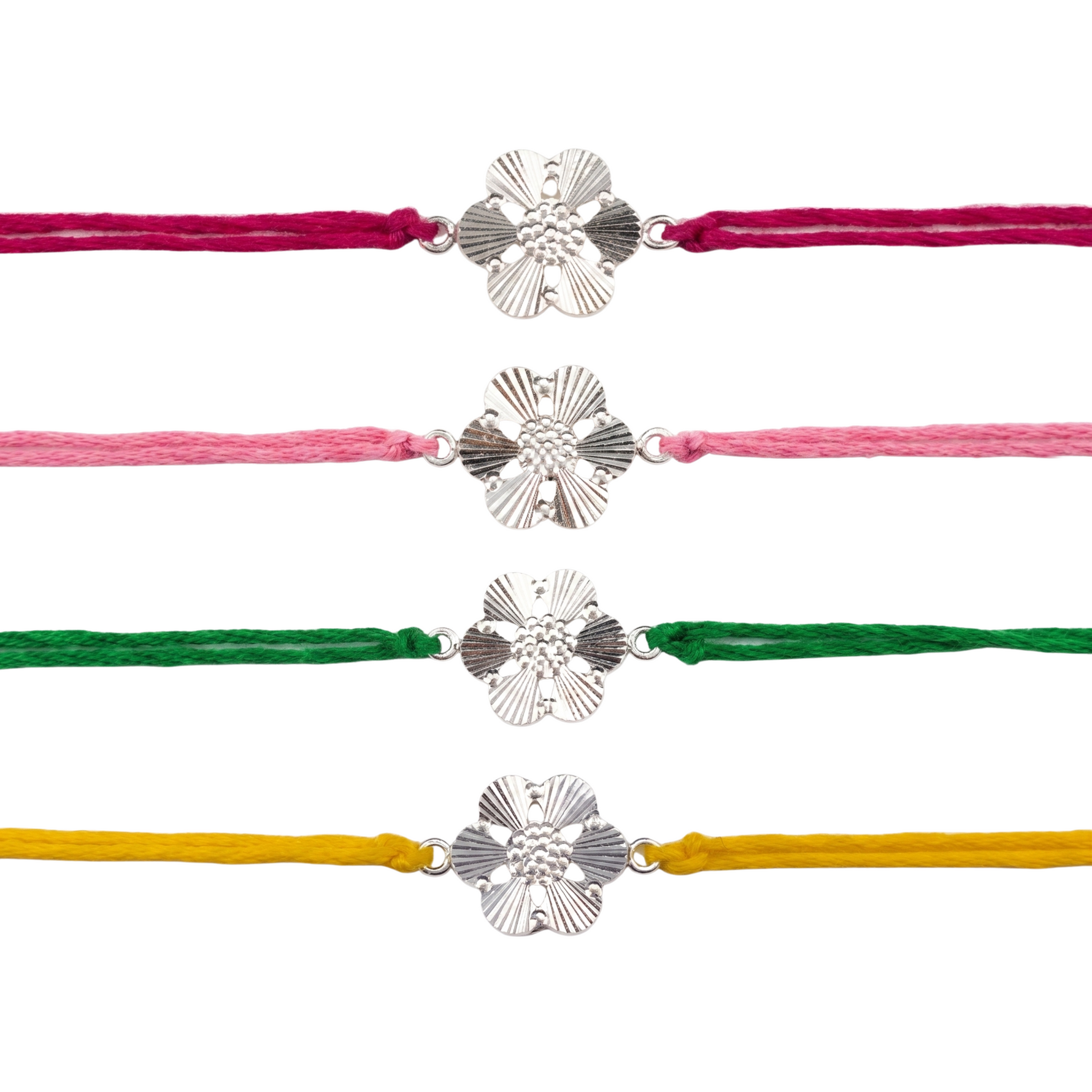 Pushp Silver Rakhi