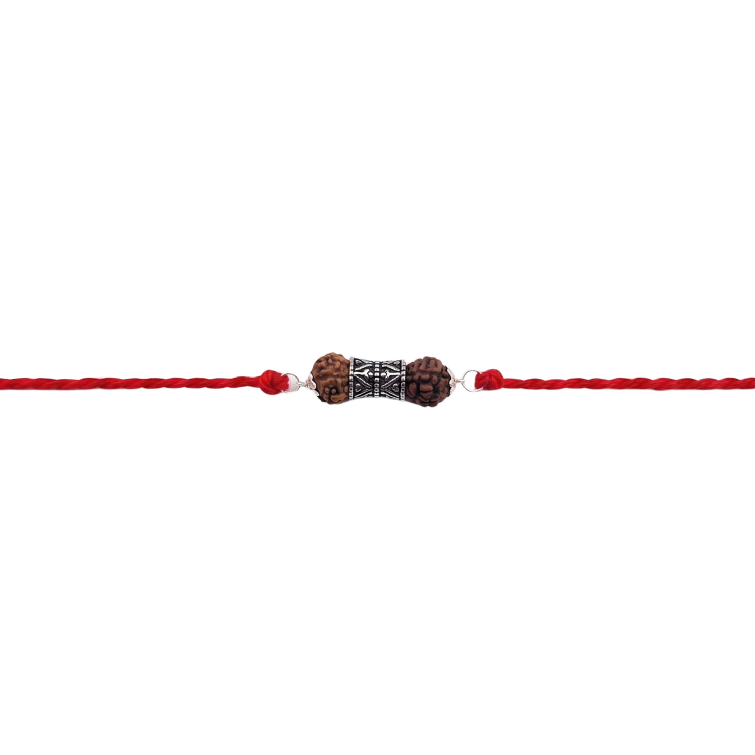 Mahadev Rudraksha Silver Rakhi
