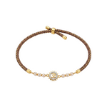 Om Kiran Gold Plated Silver Rakhi