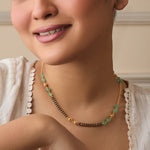 Suniti Beaded Silver Mangalsutra