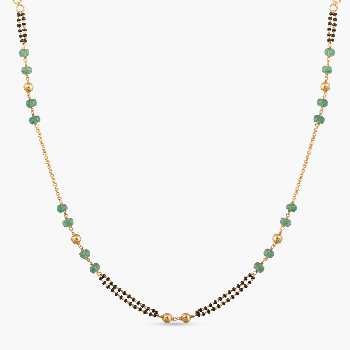 Suniti Beaded Silver Mangalsutra