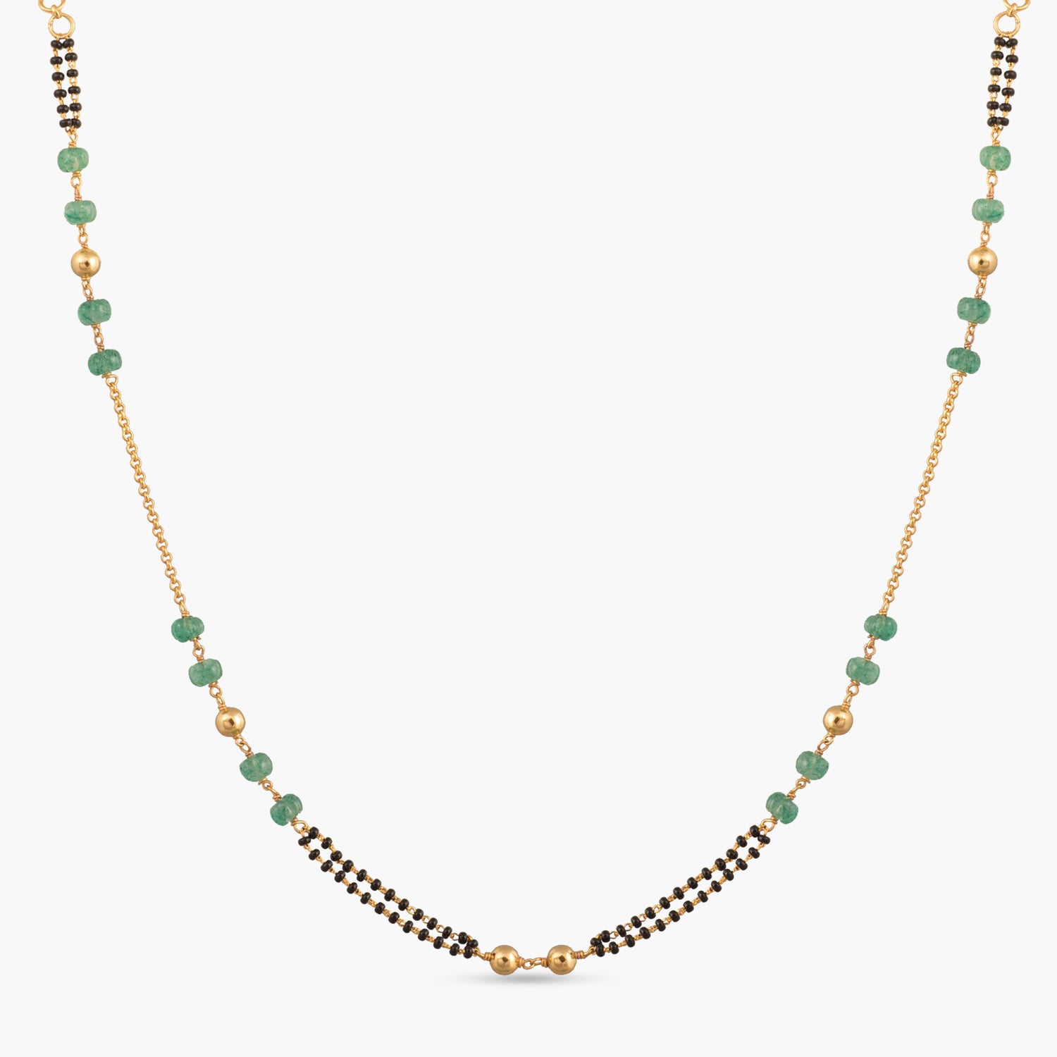 Suniti Beaded Silver Mangalsutra