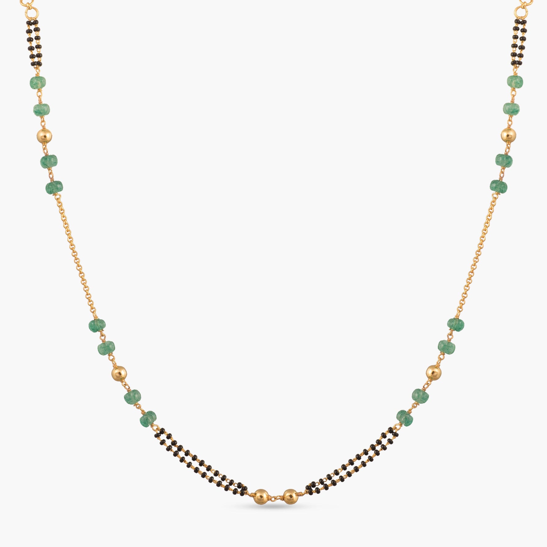 Suniti Beaded Silver Mangalsutra