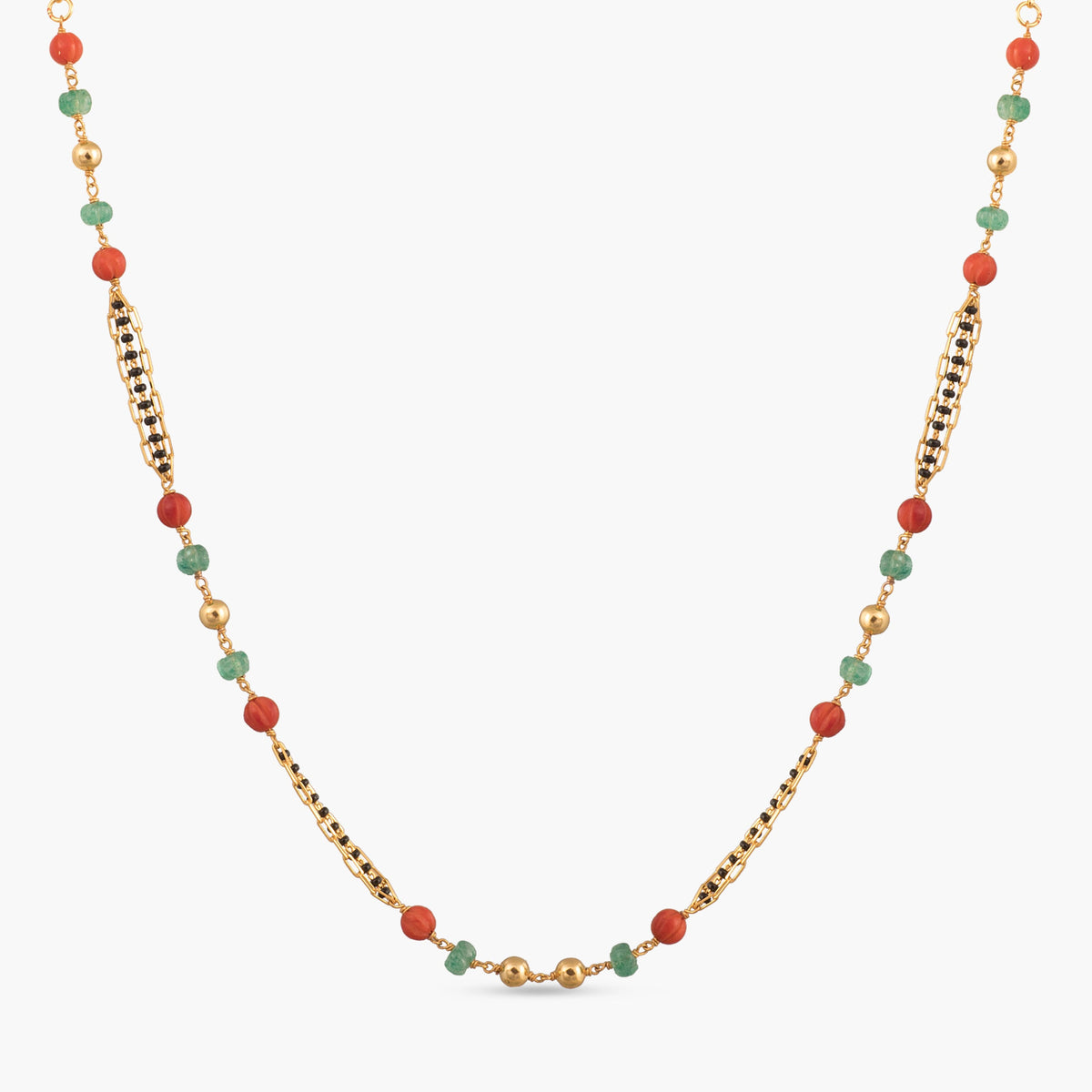 Suneha Beaded Silver Mangalsutra