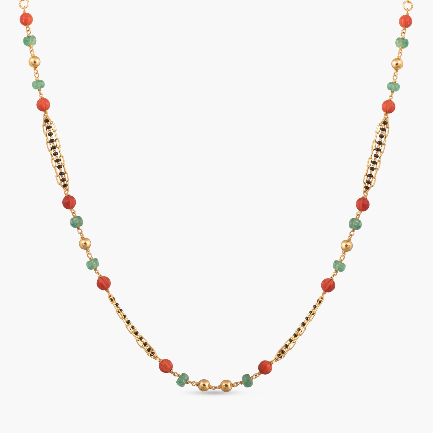 Suneha Beaded Silver Mangalsutra