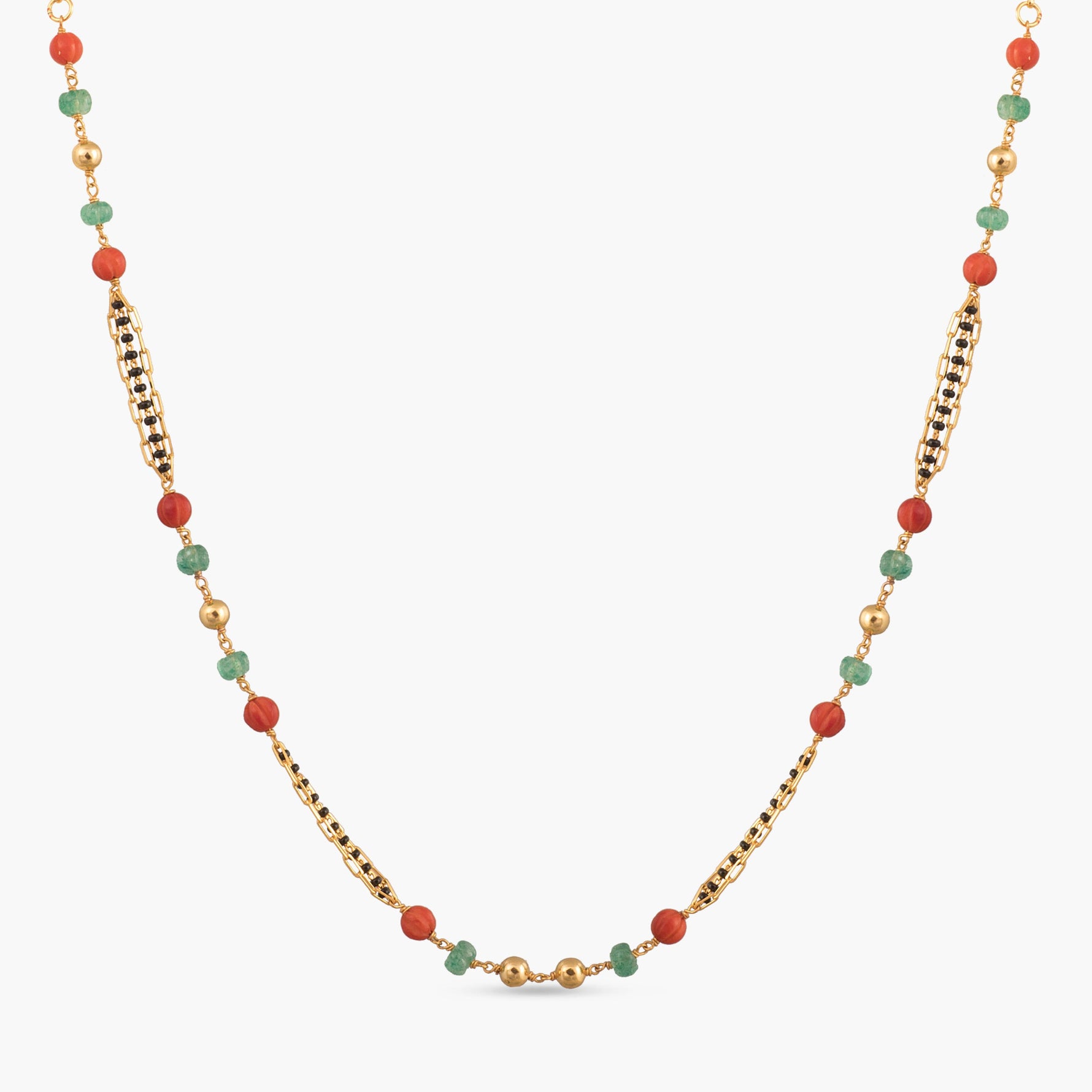 Suneha Beaded Silver Mangalsutra
