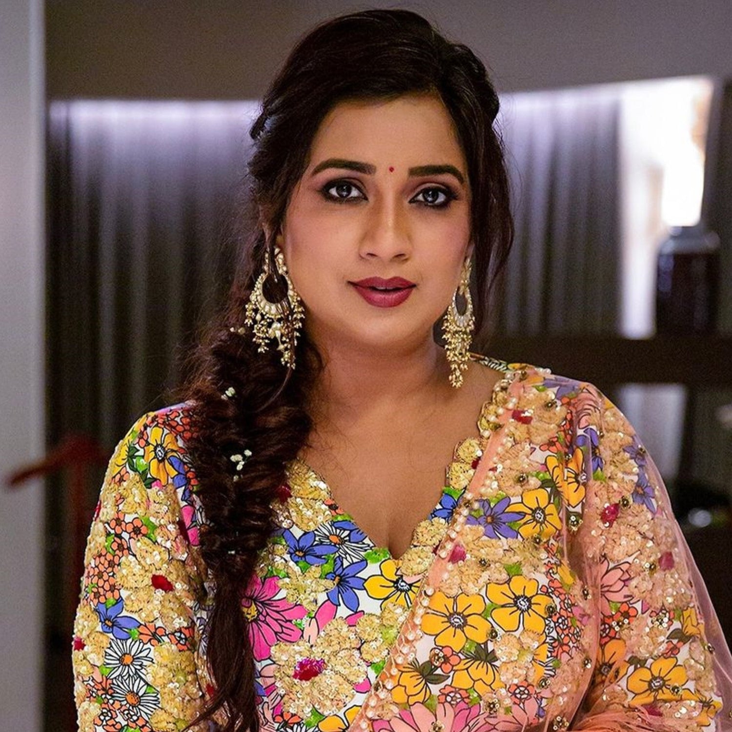 Earrings Sheva Jadau Silver Chandbali Earrings