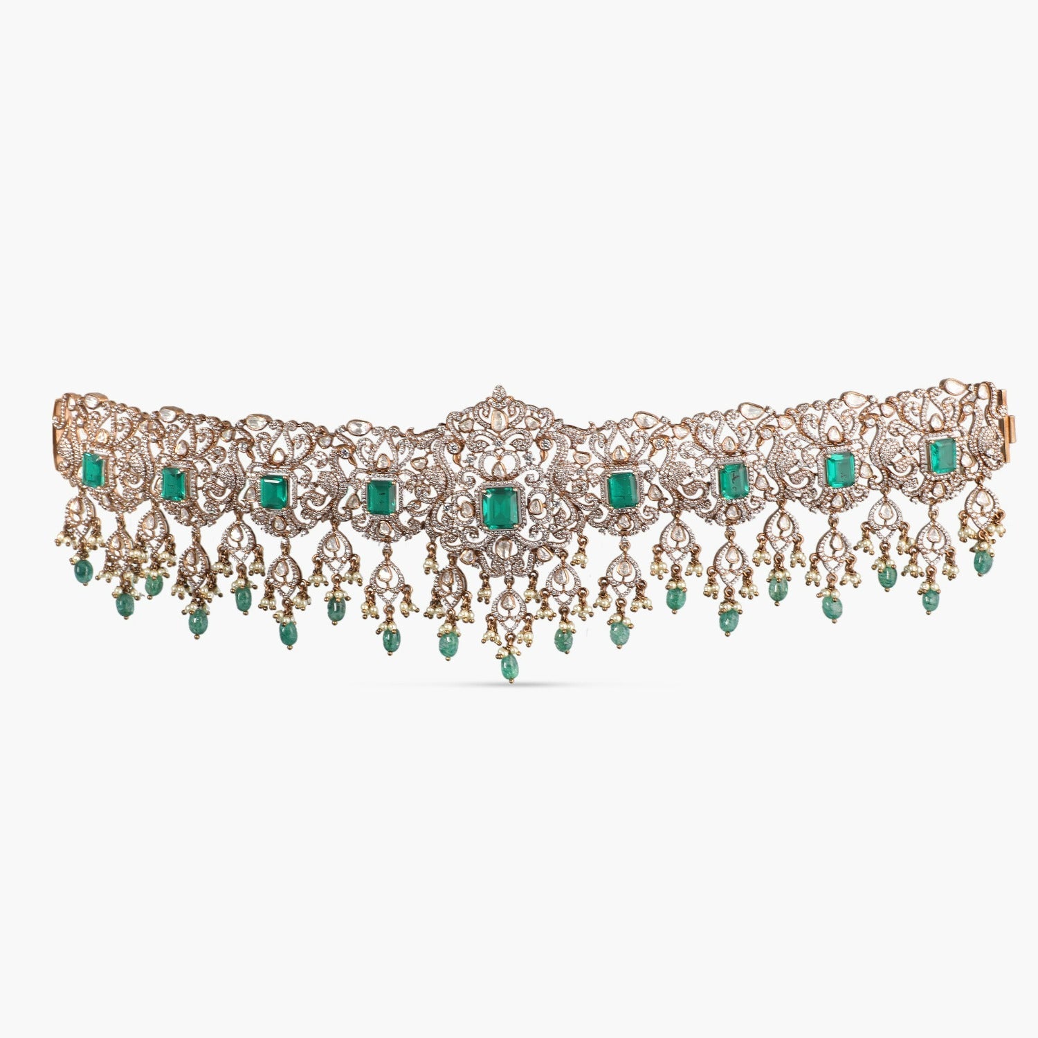 Rasika Moissanite Silver Waist Band