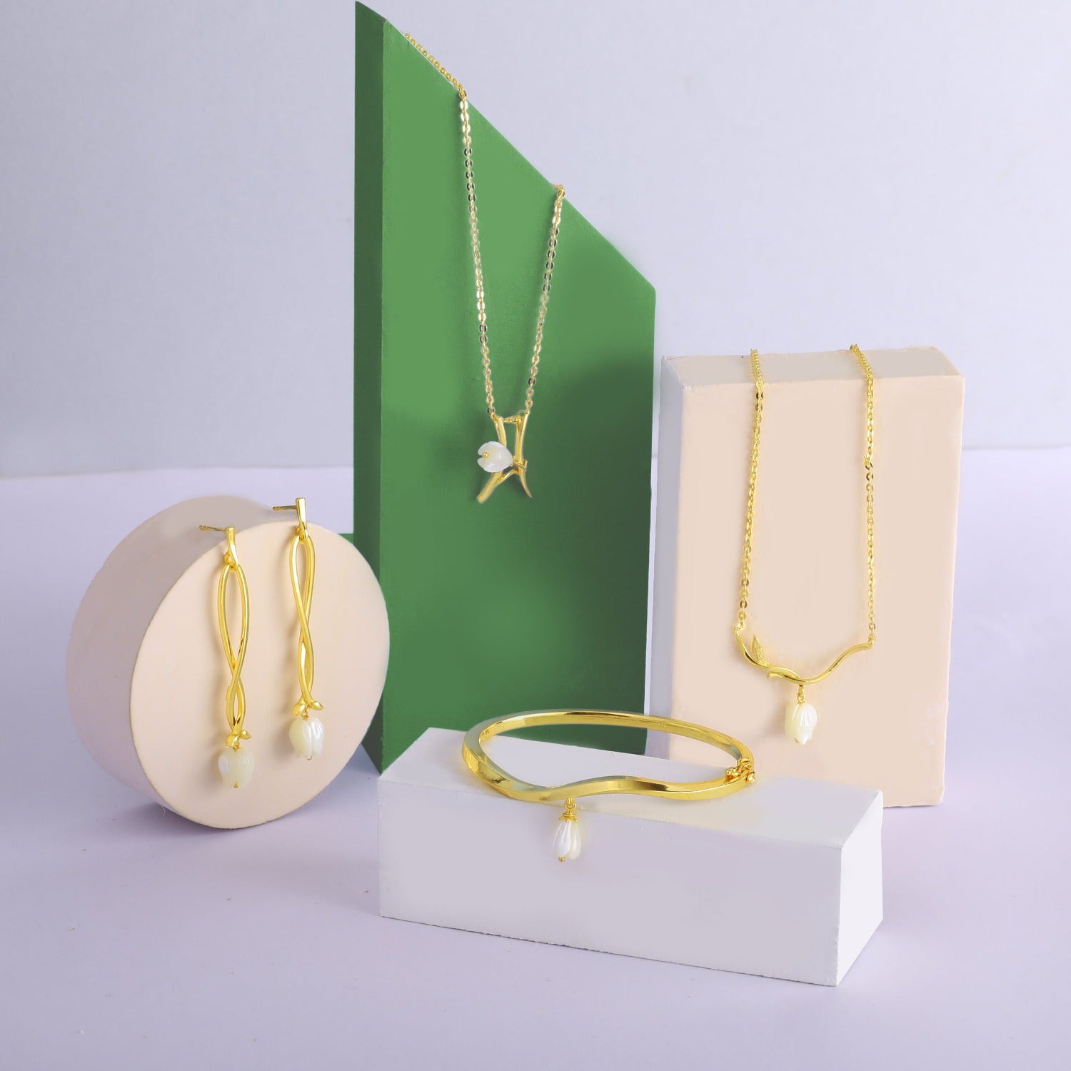 Earrings Tulip Silver Drop Earrings