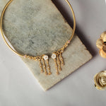 Necklaces Blossom Veil Open Front Silver Hasli Necklace